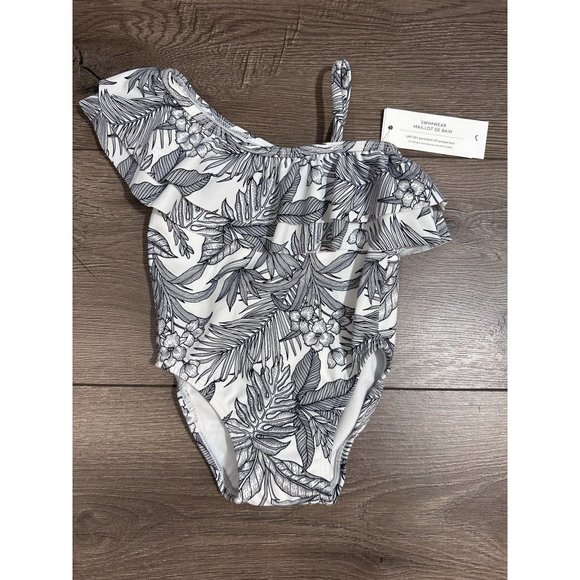 Janie and Jack NWT PALM RUFFLE SWIMSUIT - Picture 2 of 8